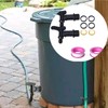 2 Pcs 3/4" Water Butt Tap, Snap Fit Hosepipe Rain