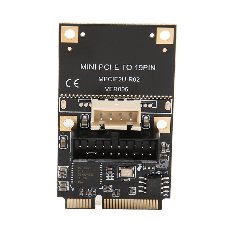 Mini PCIE to USB3.2 GEN1 Front 19Pin Expansion Card 5Gbps