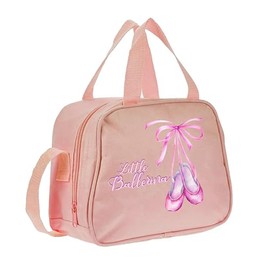 Little Ballerina Shoes Pink Childrens Kids Ballet Tap Dance Bag (PAR3)