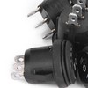 5 Pcs 3 Position On/Off/On Round Toggle Switch Black Boat