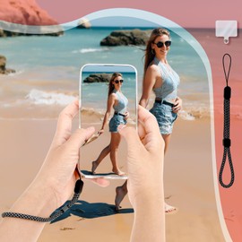 Amaxiu 6 x hand wrist strap lanyards, adjustabe phone short wrist lanyards, Style E
