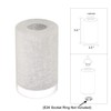 Anmire 2 Pack White Linen Frosted Glass Lamp Shade, Cylinder