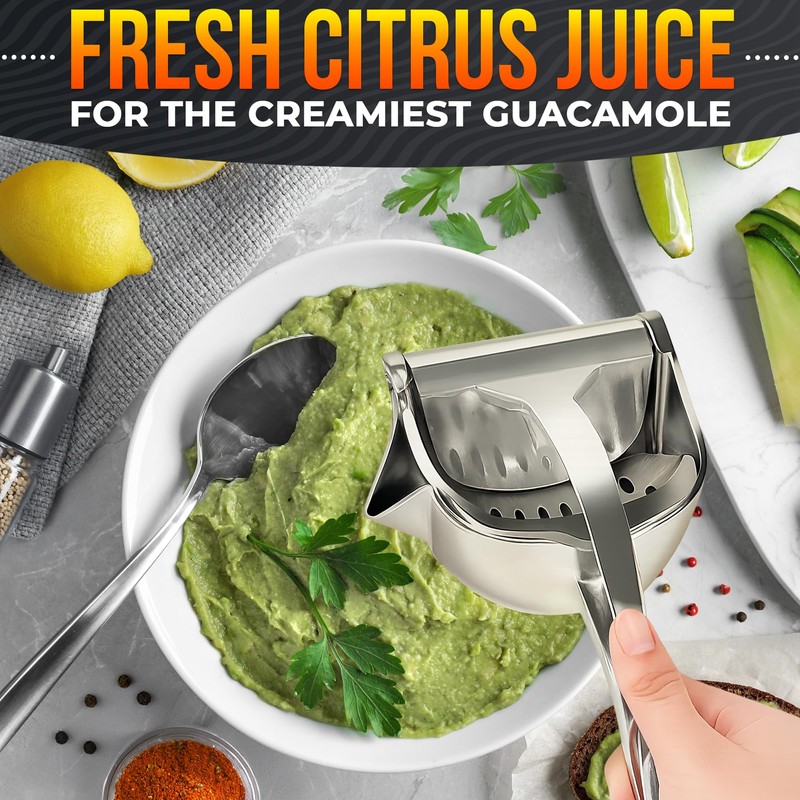 Hand Juicer Squeezer - Aluminum Lemon Squeezer for Effortless Juice