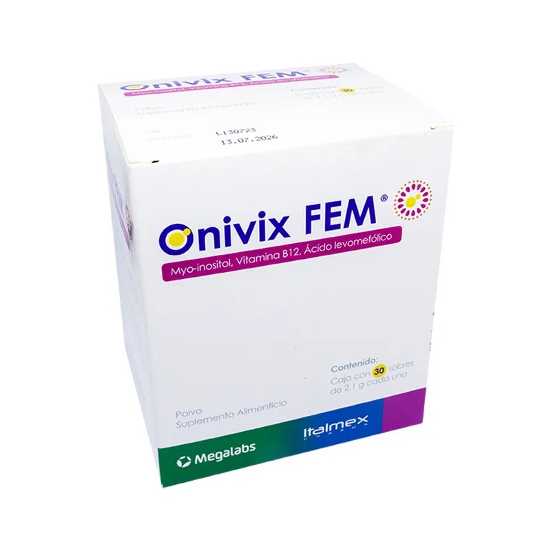 ONIVIX FEM,Coadyuvante,Myo-inositol,Acido fólico,VitaminaB12