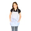 Grey Apron for women with pockets. Server aprons with 3