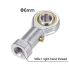 TA-VIGOR 2Pcs PHS6 M6 Female Rod End Bearings, Spherical Rod