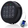Gun Safe Lock Replacement with Solenoid Lock Black Keypad Electronic