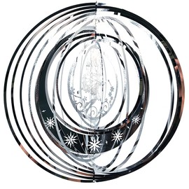 CENPEK Colorful Pendant Butterfly Elves Flying 3D Metal Wind Chimes Rotating Fairy Wind Chimes Weatherproof Stainless Steel Hanging Outdoor Decoration Yard Art