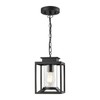Osimir Outdoor Pendant Light for Porch, 1-Light Black Hanging Porch