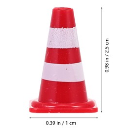 NUOBESTY 50pcs Mini Traffic Cones Toys Miniature Traffic Cones Street Cones Toy Cones Mini Road Signs Toy Traffic Signs Toys for Kids Construction Street Signs