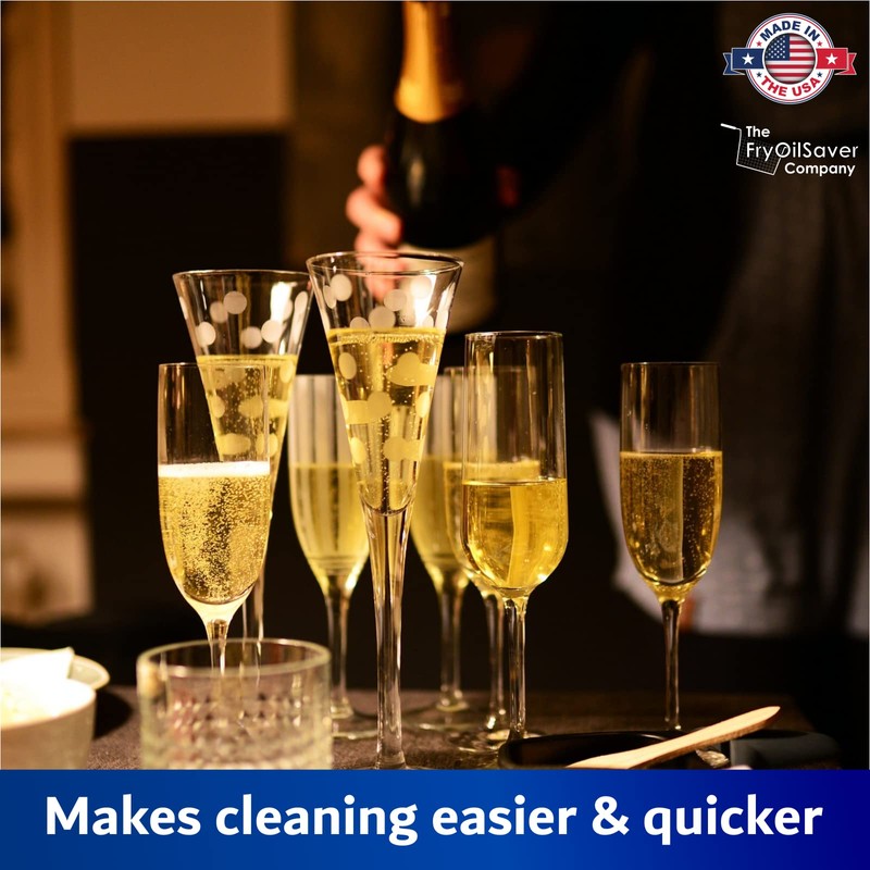 Flute and Stemware Wine Glass Cleaning Brush - Dishwasher Safe,