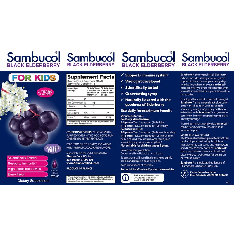 Sambucol Black Elderberry For Kids