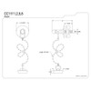 Kingston Brass CC1111 Rubber Stopper Chain and Attachment for CC1001,