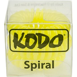 Kodo Yellow Spiral Hair Bobble Pack of 3, Pain Free Hair Band, Reduces Split Ends by Kodo