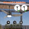 BZX Waterproof Outdoor Ceiling-Fan with Light - 42" Modern Ceiling