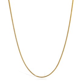 LUXSTAR Snake Chain, Thin, 0.08 inch (2 mm), Unisex, Hypoallergenic, 18K Coating, Surgical Stainless Steel, Stainless Steel, No Gemstone
