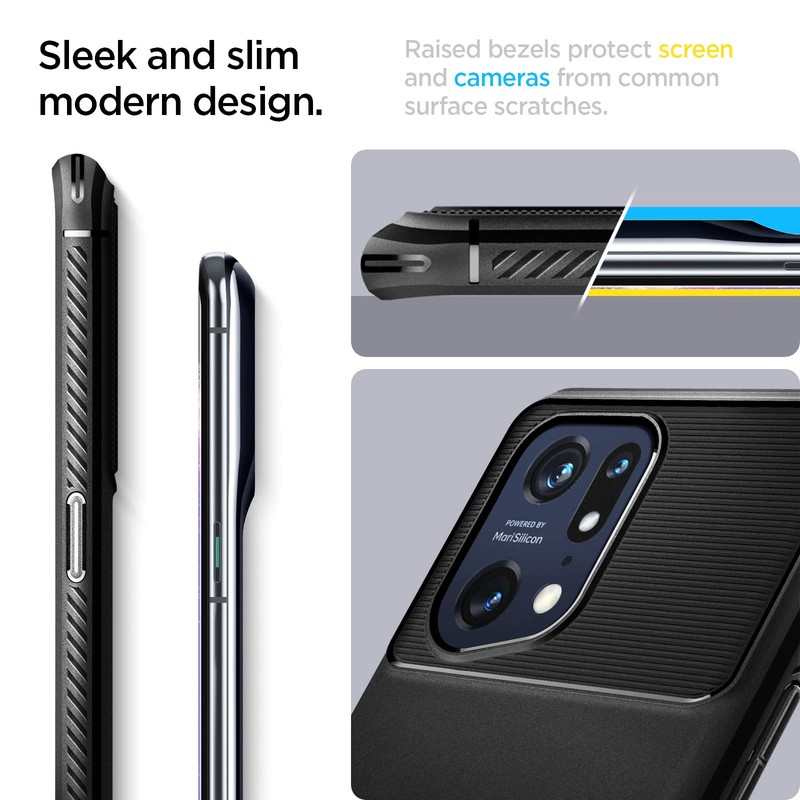Spigen Rugged Armor Case Compatible with Oppo Find X5 Pro