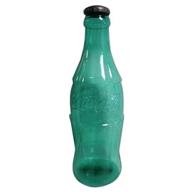 Coca-Cola 21" Neon Teal Bottle Bank