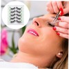 Baluue 5 Pack Natural False Lashes Eyelash Extensions Lightweight Fake