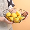 MEETOZ Metal Wire Fruit Bowl,Openwork Fruit Basket for Fruit Snack