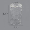 Eumyviv Clear Hammered Glass Lamp Shade Replacement with 1-5/8-Inch Fitter
