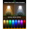 JOFIOS Solar Fence Lights 8 Pack Brown, 50 Lumens Outdoor