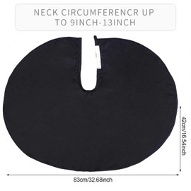 WEIPUER 2 Pieces Makeup Capes for Customers, Combable Beard Trimming Apron, Hair Dye Aprons, Styling Shampoo Capes, Hairdressing Salon, Shorty Cape, Hairdressing Short Coat for Hair, Beauty