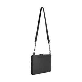 Tatonka Cross Body Bag S (2L) - Small, Flat Shoulder Bag in Trendy Design and Made from Recycled Material - PFAS/PFC-Free - 20 x 25 x 2 cm, black