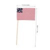 KOMBIUDA Patriotic Home Decor Small American Flag Handheld Weatherproof Fabric