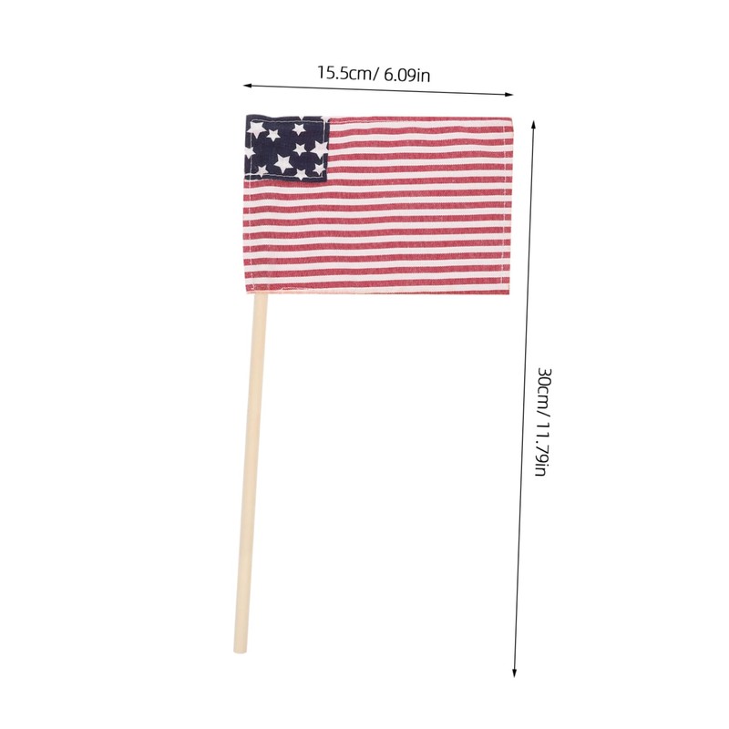 KOMBIUDA Patriotic Home Decor Small American Flag Handheld Weatherproof Fabric