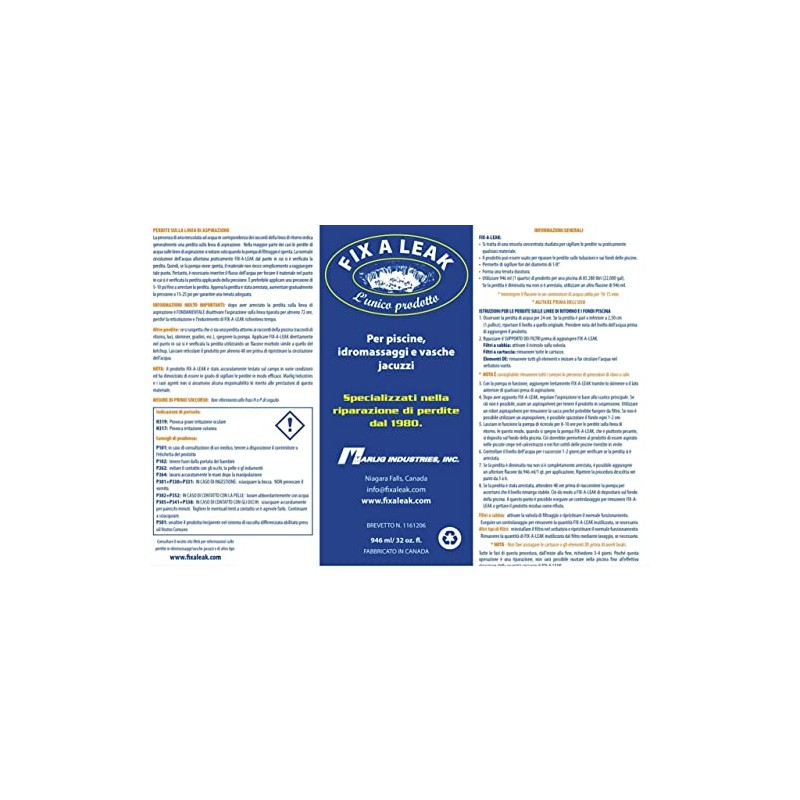 Fix-A-Leak by Marlig for Swimming Pool Spa Hot Tub Leaks