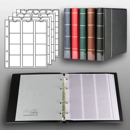 Prophila coin album with 4 Cases for 110 coins black