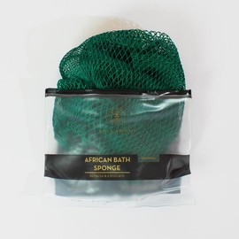 Bellanomi African Exfoliating Net Sponge, Ethically Sourced from Nigeria Bath Sponge Smooth Skin Bath Sponge Shower:_Emerald Green