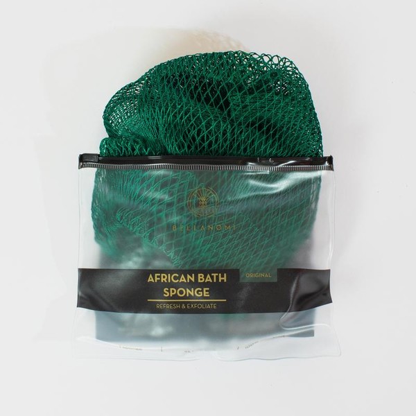 Bellanomi African Exfoliating Net Sponge, Ethically Sourced from Nigeria Bath