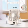 Portable Fan for Travel, 5 Inch Small USB Desk Fan