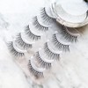 Musegetes 3D False Eyelashes Popular Black Natural Axis Soft Core