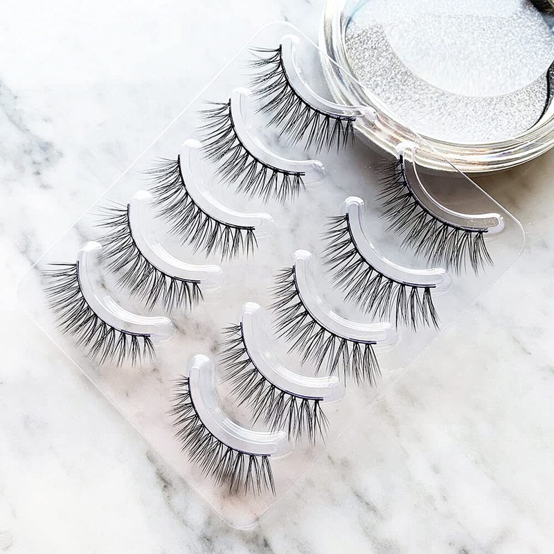 Musegetes 3D False Eyelashes Popular Black Natural Axis Soft Core