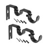 Recogwood 2Pcs Curtain Rod Bracket, Heavy Duty Wall Mounted Double