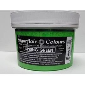 Sugarflair Paste Colours - Pastel- Food Colouring - Spring Green -400g Bulk Pack