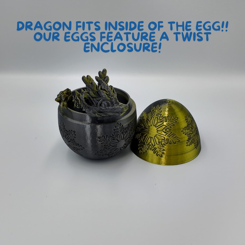 ZZ LIFE Surprise Winter Dragon Egg - 11" Dragons Articulating