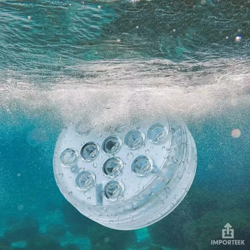 Importeek 3pz Lampara Sumergible Led Rgb Acuario Pecera Alberca