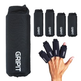 GRIPIT Finger Supporter, Cooling, Warm, 2-Way, Knuckle Supporter, Tendonitis, Trigger Finger, Heberden Knot, Icing Finger Sleeve (4 Pieces Per Hand)