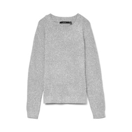Vero Moda NOS Women's Vmdoffy Ls O-Neck Blouse Ga Noos Pullover (Vmdoffy Ls O-neck Blouse Ga Noos) - Grey (light grey blend light grey blend), size: XS