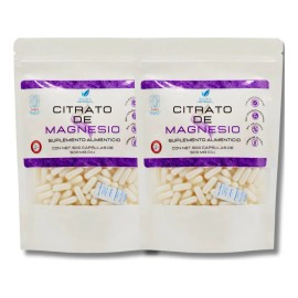 Citrato De Magnesio Pack De 2 Bolsas Con 500 Cápsulas C/u. Sabor Sin sabor