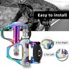 ROCKBROS Road Bike Pedals Colorful Alloy Clipless Bicycle Pedals with
