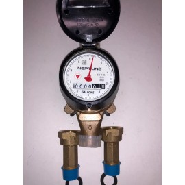 Neptune 5/8x3/4 NEW T-10  Direct Read Water Meter NSF61 And Couplings