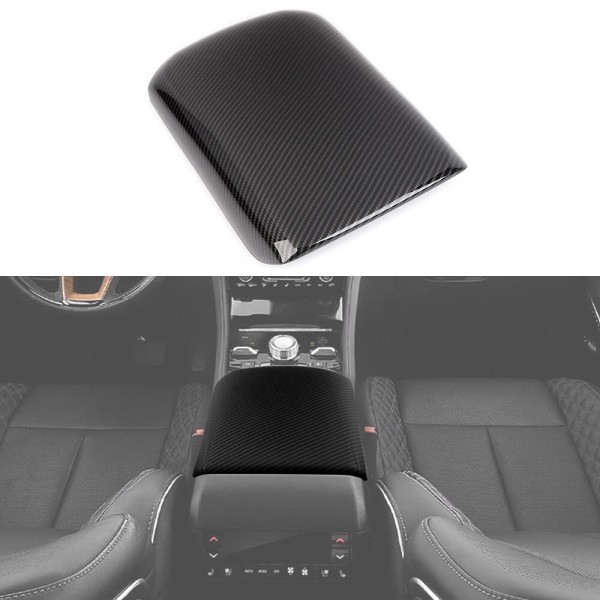 TESIN Carbon Fiber Front Center Armrest Box Trim For Grand