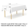 misaya Rectangle Waterproof Vinyl Table Cloth, Buffalo Flannel Backed Tablecloth,
