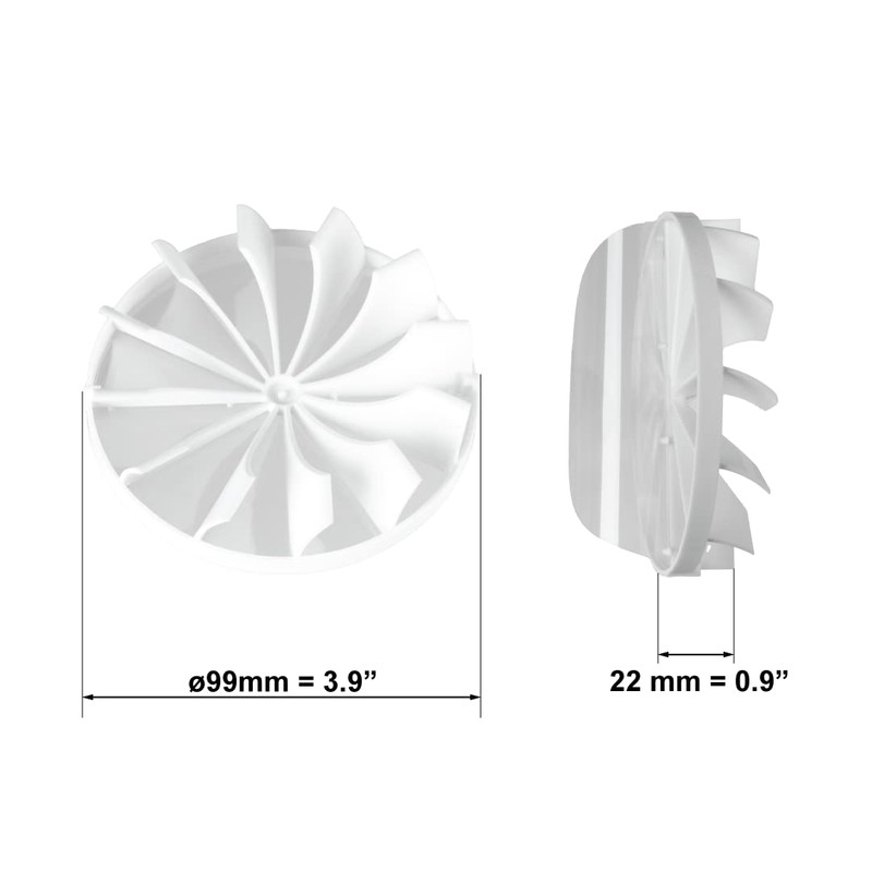 Ø 100mm / 4 inch Extractor Fan Non Return Valve