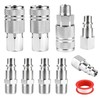 3/8 Inch High Flow Air Hose Fittings Set Includes 3